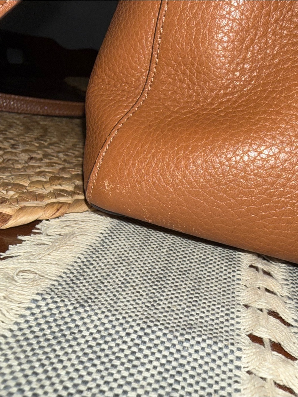 Kate Spade Tan Leather Tote with Wallet - Picture 3 of 14